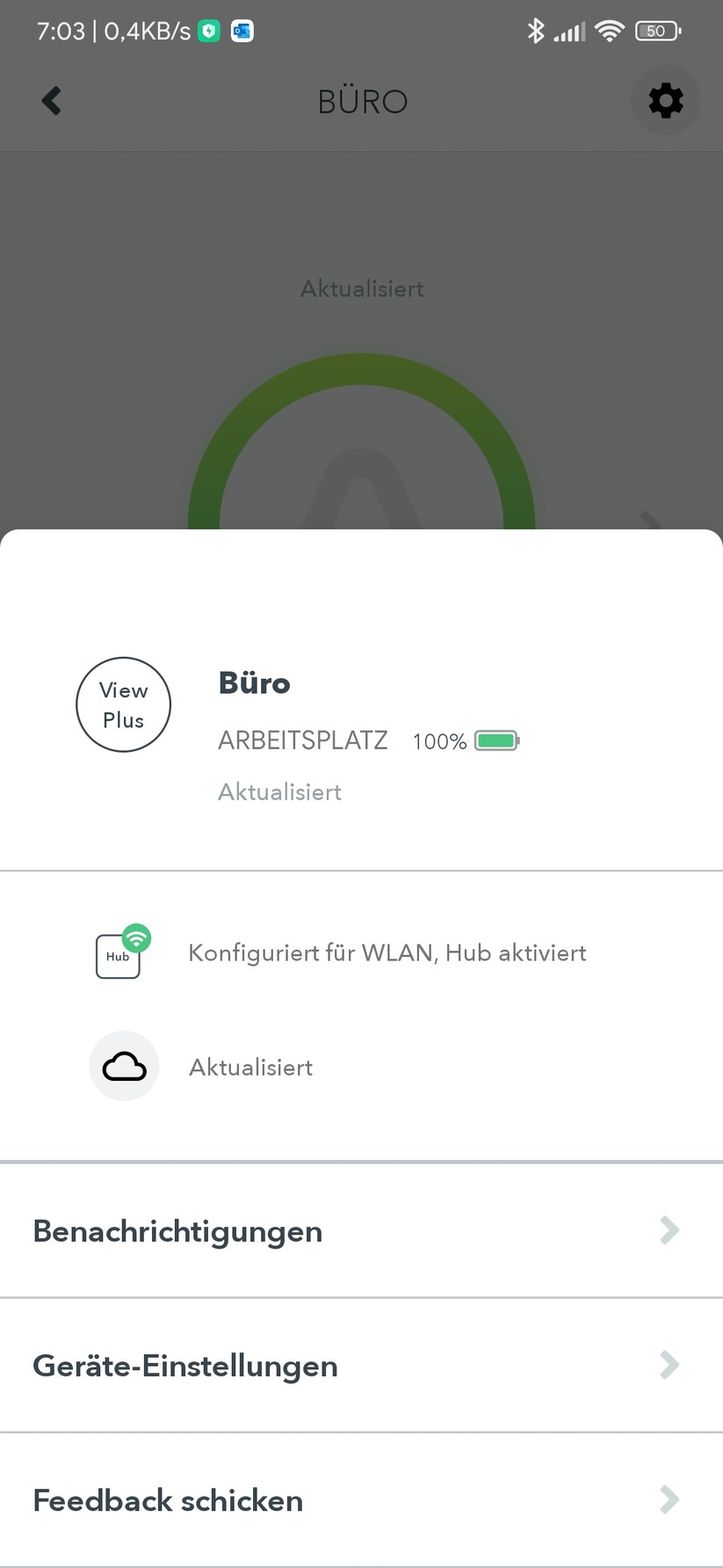 Airthings View Plus: App