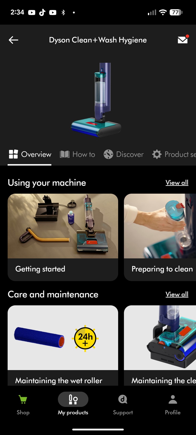 Dyson Clean+Wash Hygiene - Bilder App 