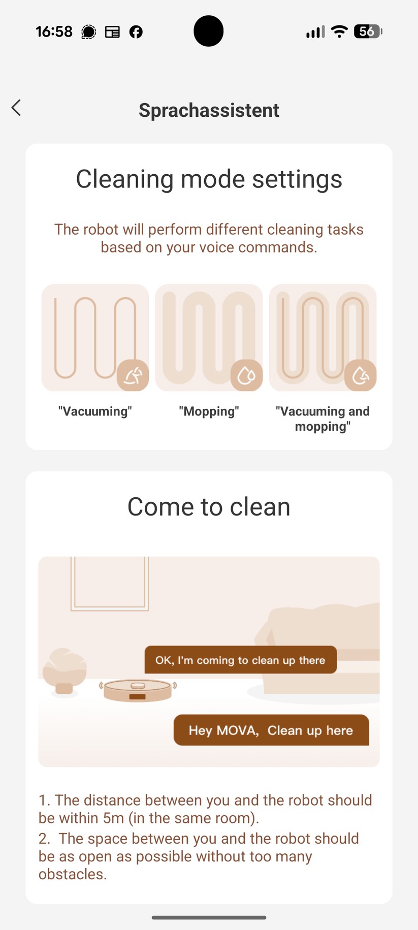 Mova Z70 Ultra Roller – App & Einrichtung