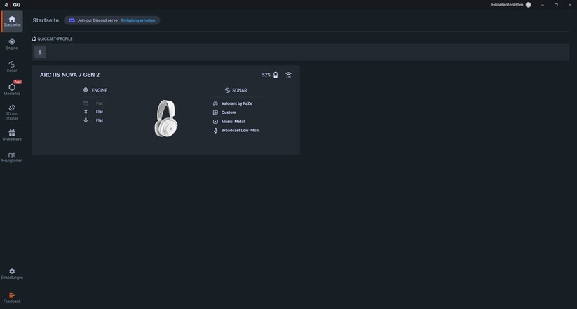 Steelseries Arctis Nova 7 Wireless Gen 2 - Bilder App 
