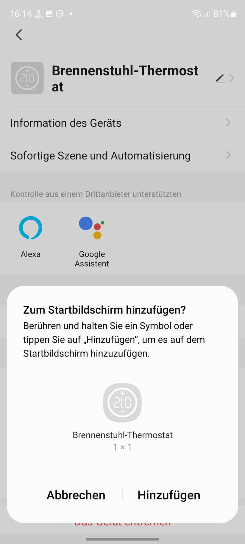  App - Inbetriebnahme