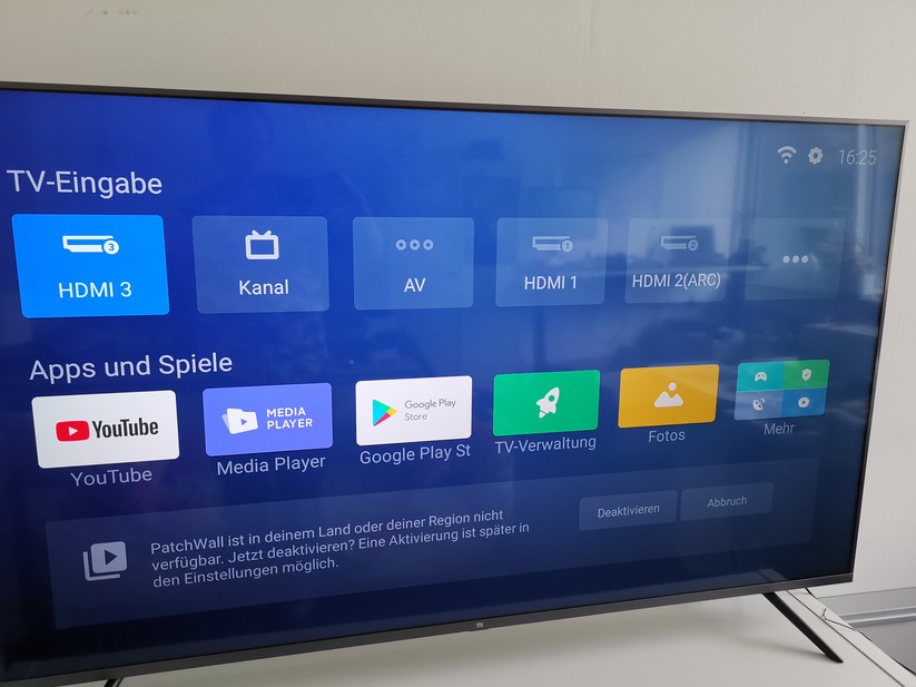 Patchwall ist Xiaomis Alternative zur Oberfläche von Android TV. Allerdings nur mit sehr rudimentären Funktionen. 