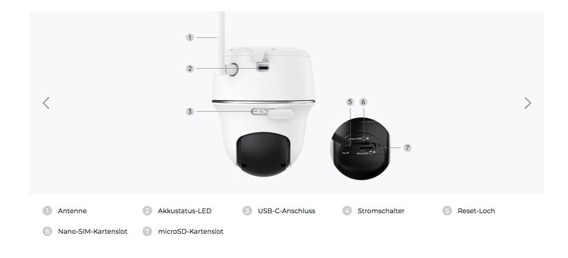 Reolink Go PT Ultra: Technische Daten