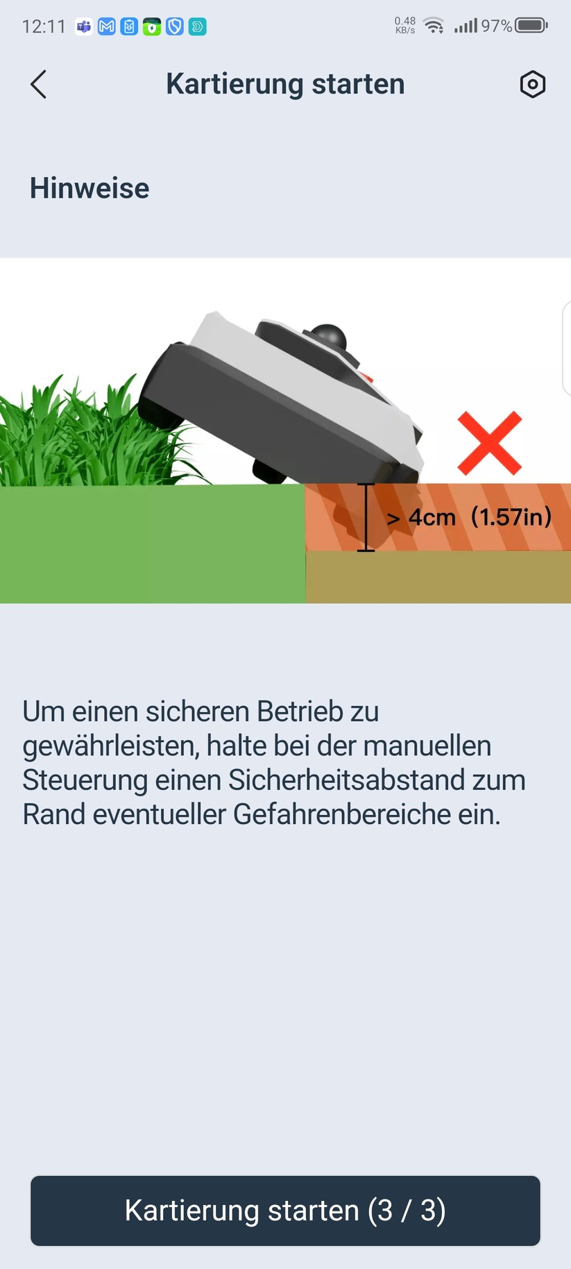  Inbetriebnahme und Kartierung