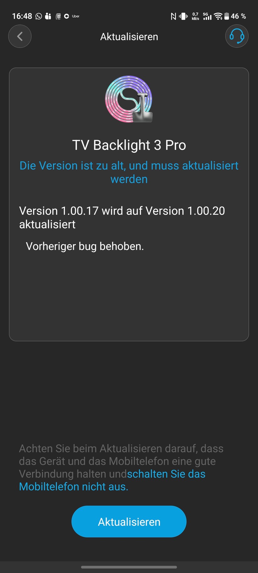 Govee TV-Hintergrundbeleuchtung 3 Pro Screenshot