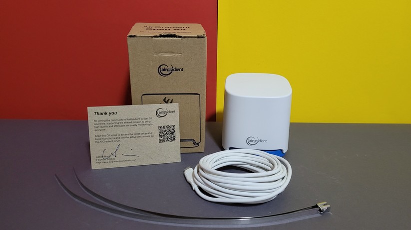 Air Gradient Open Air: Outdoor-Luftgütesensor misst Temperatur, Luftfeuchte, CO₂, Feinstaub (PM2.5, PM10, PM1), TVOCs und NOx