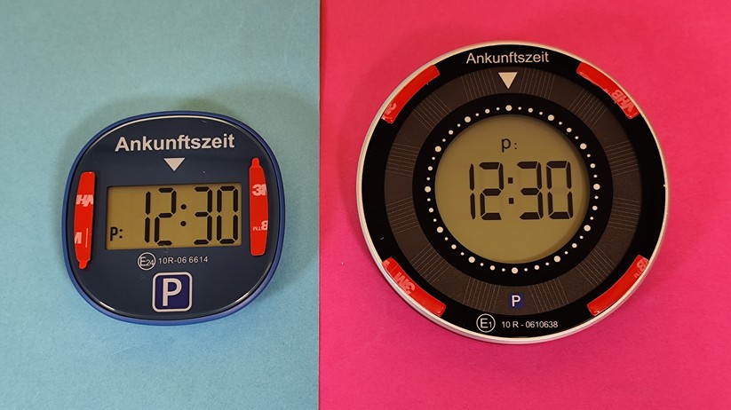 Wiltec Elektronische Parkscheibe mit Solarpanel V2