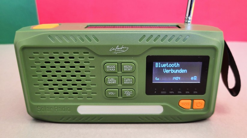 Infactory Mobiles DAB+ Kurbelradio (ZX-3473-919)