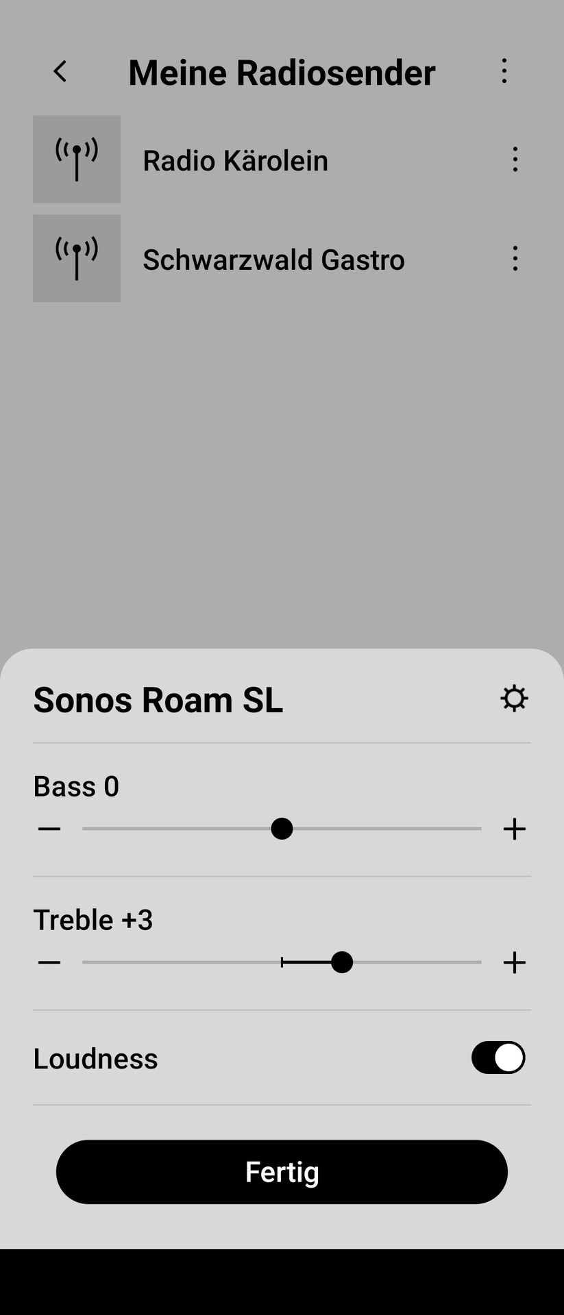 Sonos Roam SL - App 
