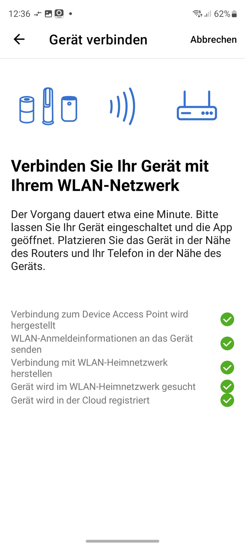  Einrichtung mit App Air+