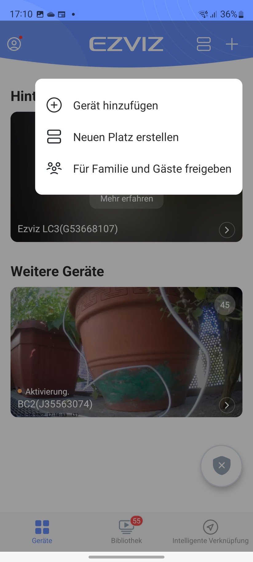 Ezviz Elife 2K+ (BC1C): App