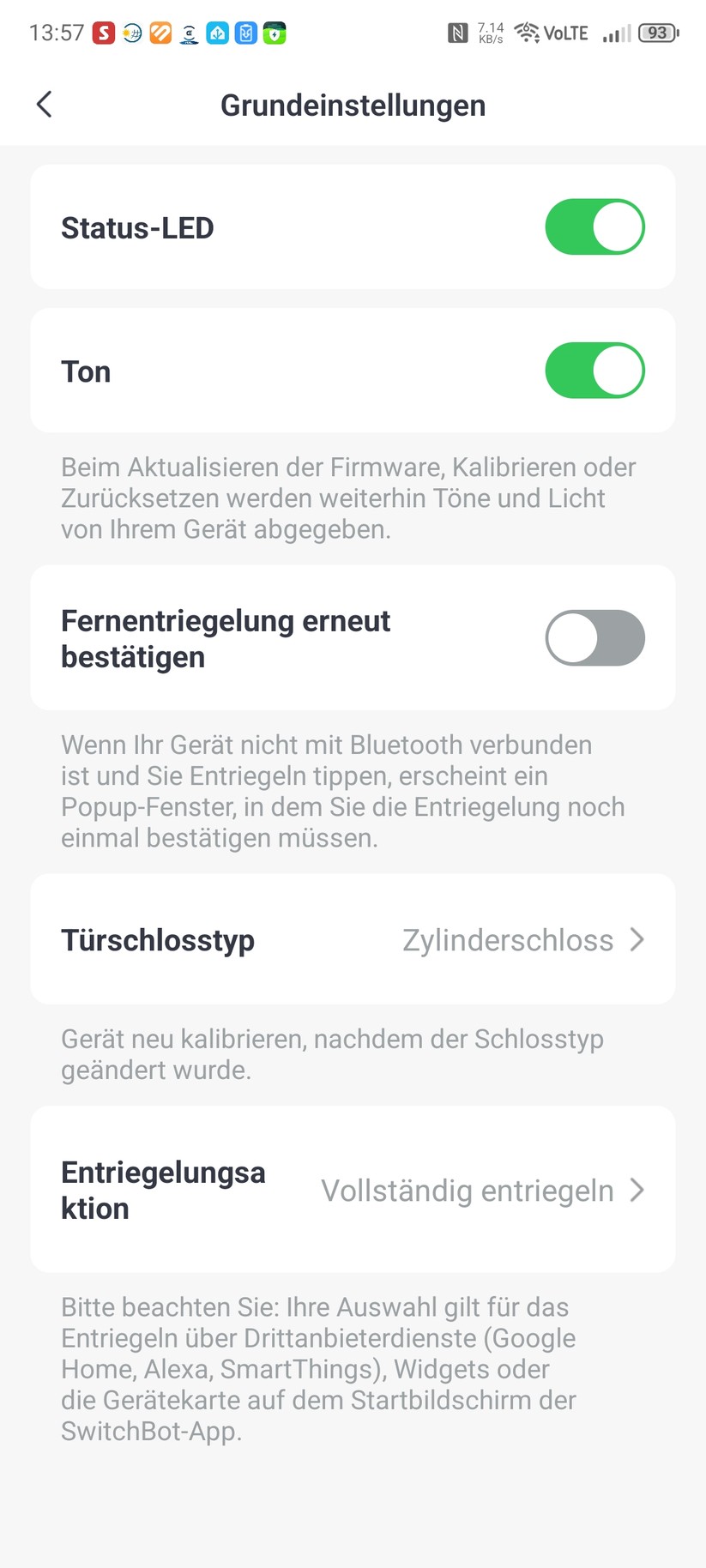Switchbot Lock Ultra Vision Pro: Einrichtung und Steuerung erfolgen mit der Switchbot-App, für die man sich registrieren muss.