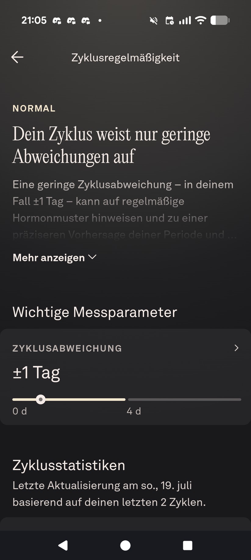 Oura Ring 5: App-Screenshots