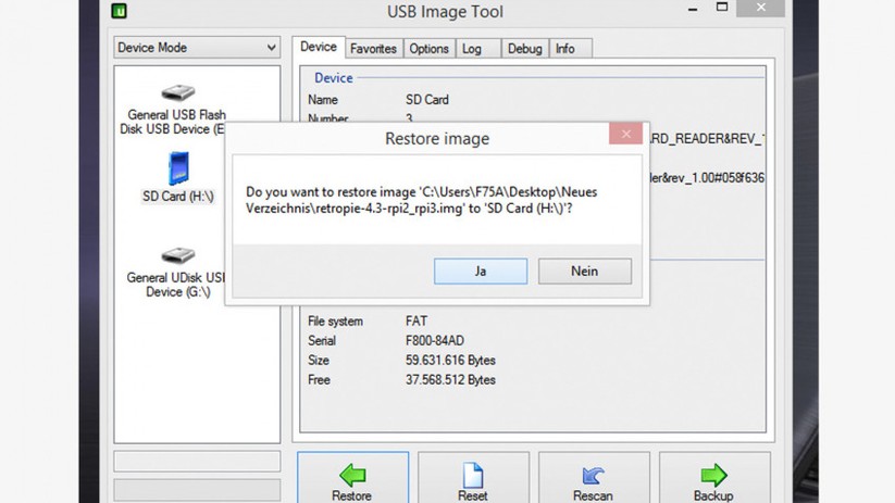 Das Überspielen der Betriebssysteme gestaltet sich problemlos.