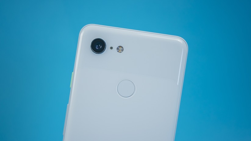 Kamera und Fingerabdrucksensor des Google Pixel 3