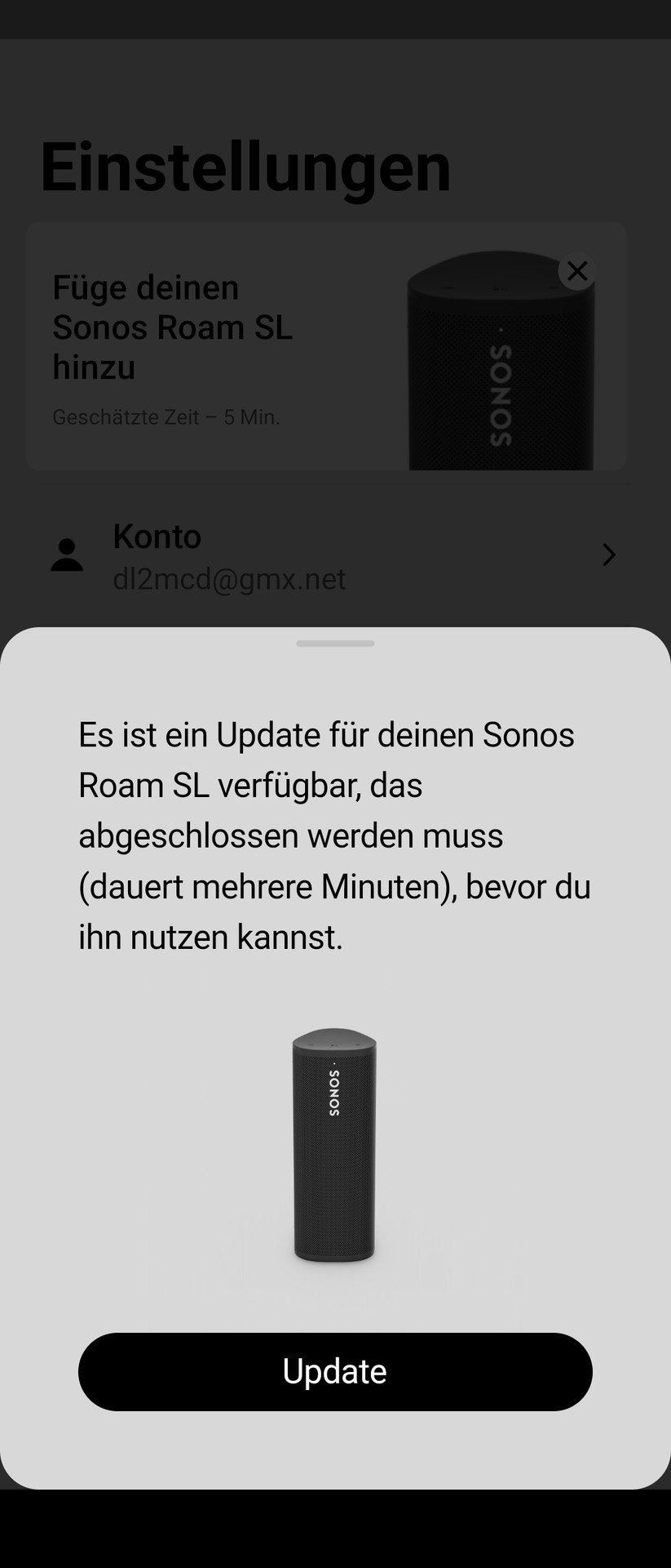Sonos Roam SL - App 