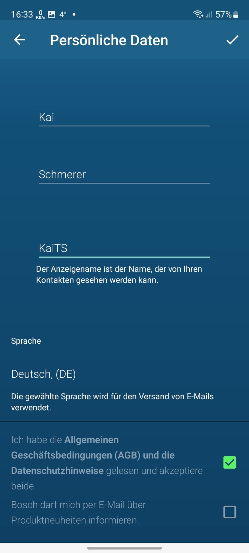 Bosch Eyes Innenkamera II: Einrichtung