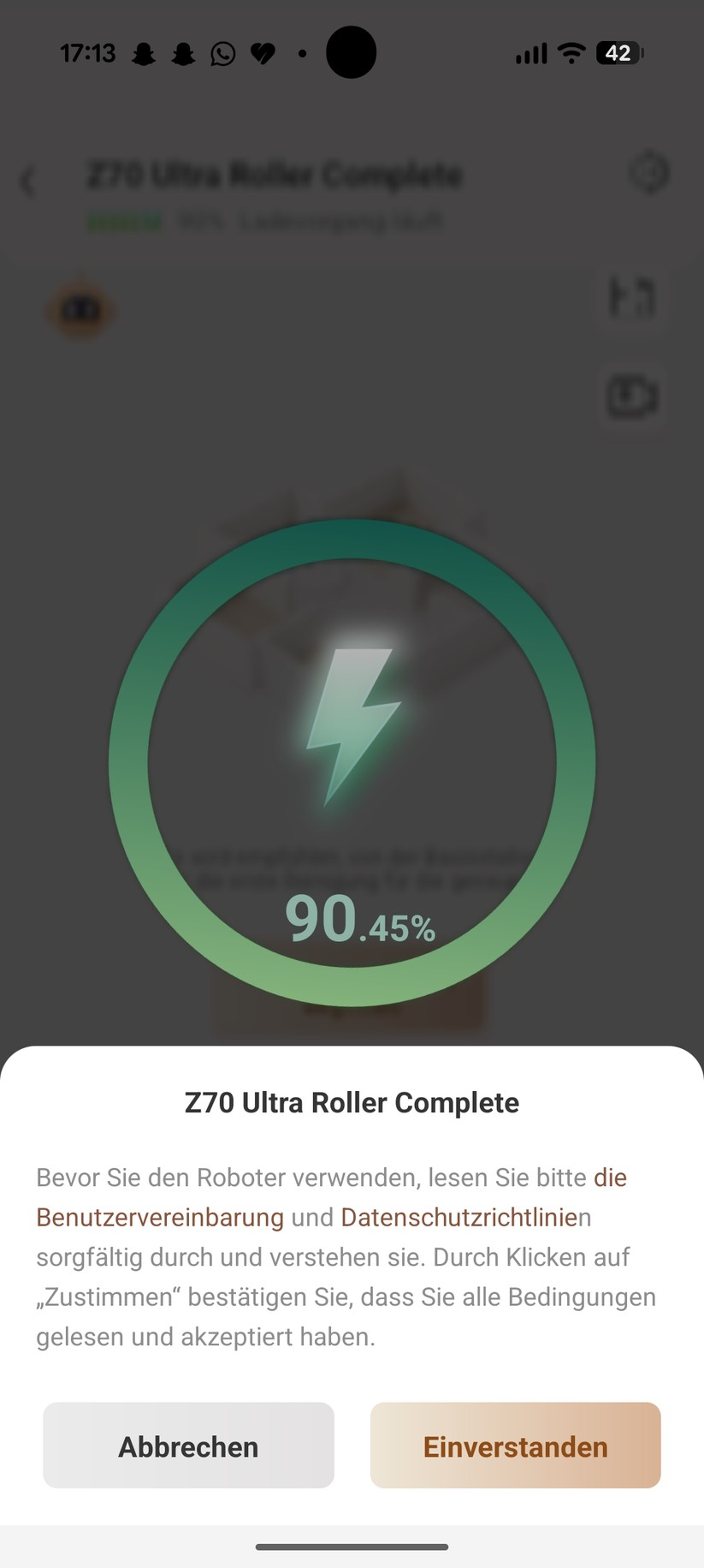 Mova Z70 Ultra Roller – App & Einrichtung