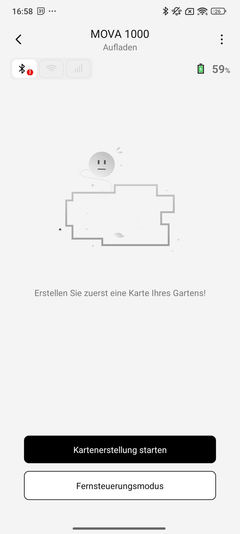 Mova 1000 – Einrichtung