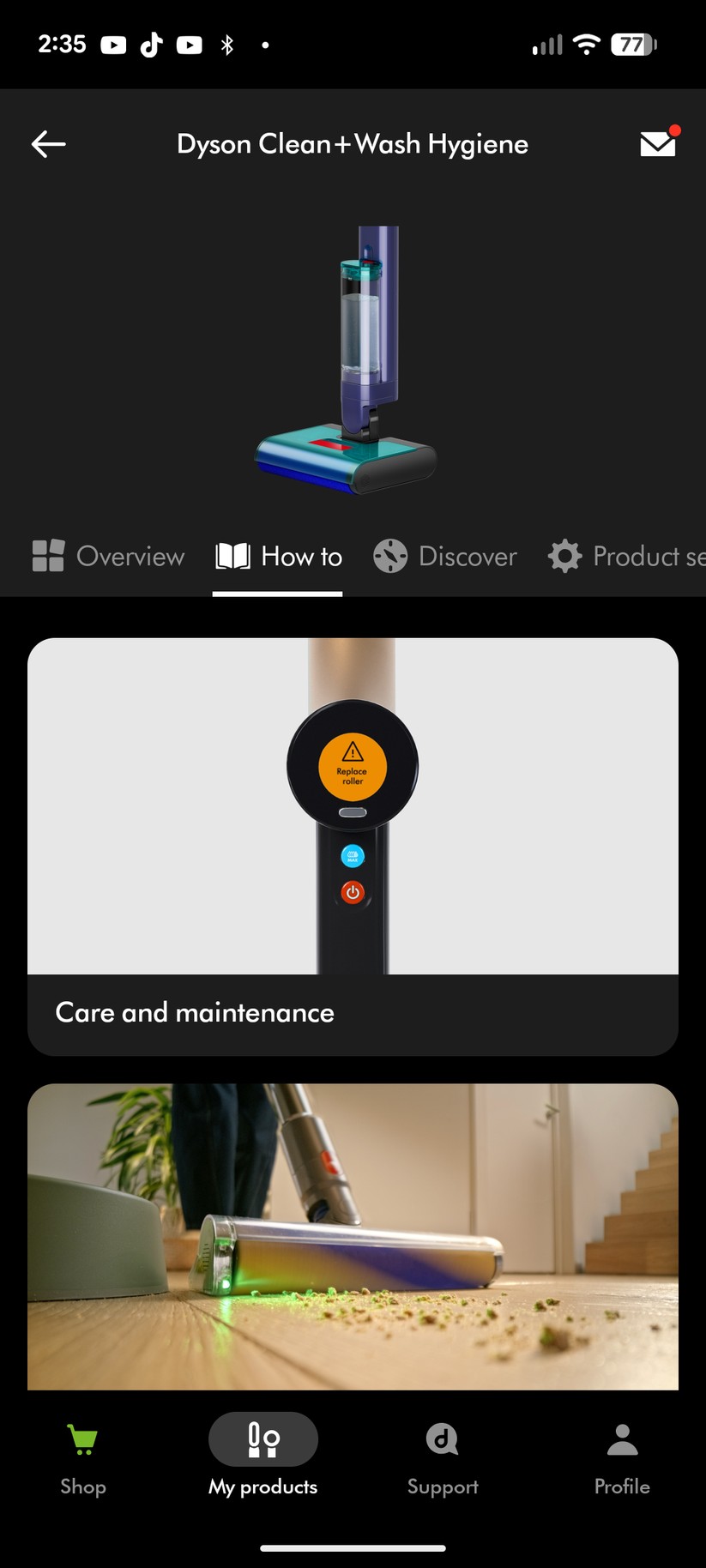Dyson Clean+Wash Hygiene - Bilder App 