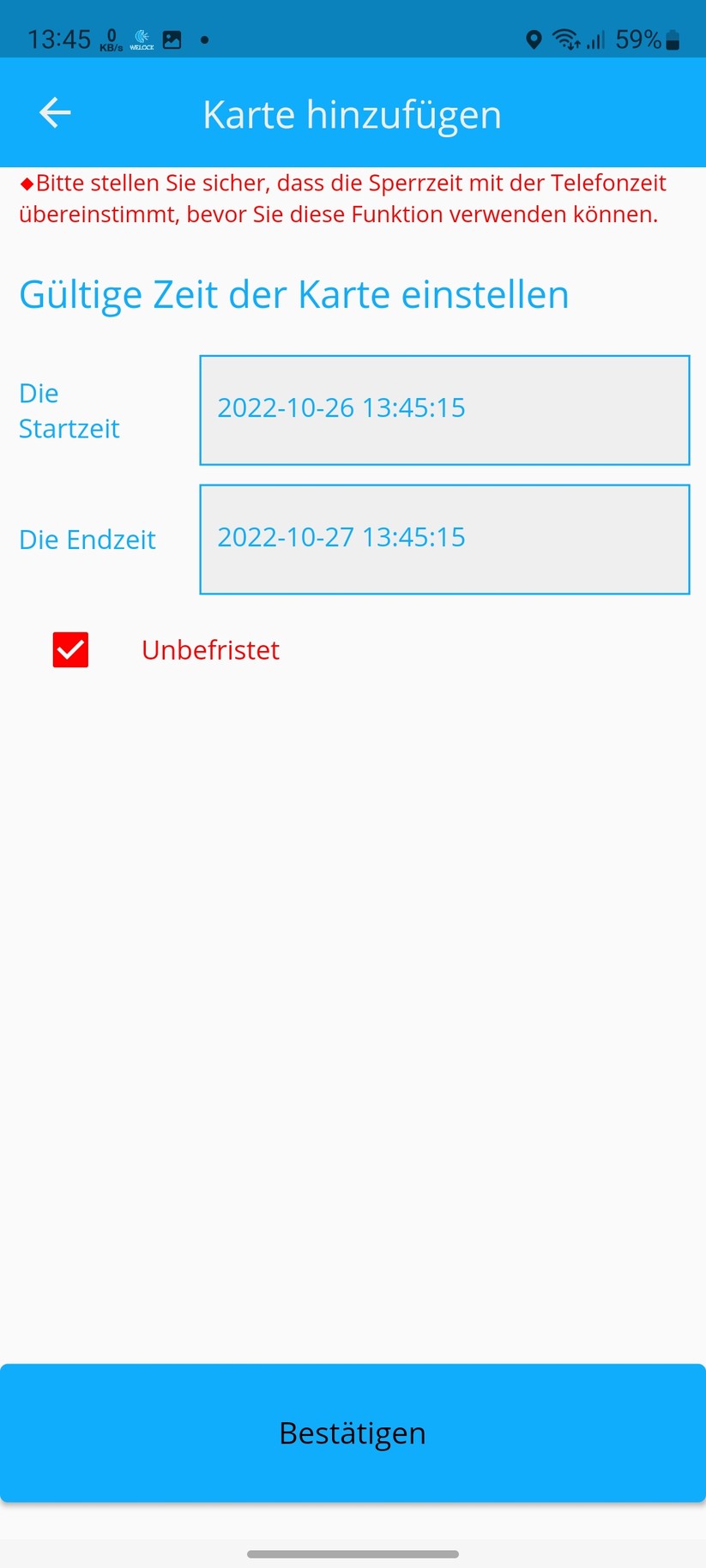 Welock Fingerprint Smart Lock Touch 41: App