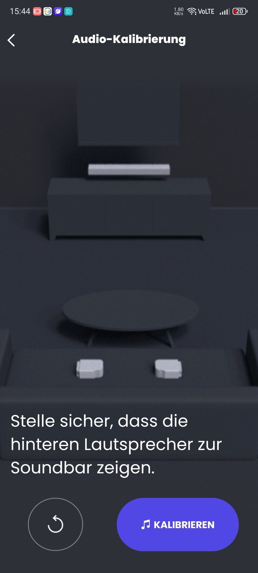 Die Einrichtung der Soundbar erfolgt mit der App JBL One