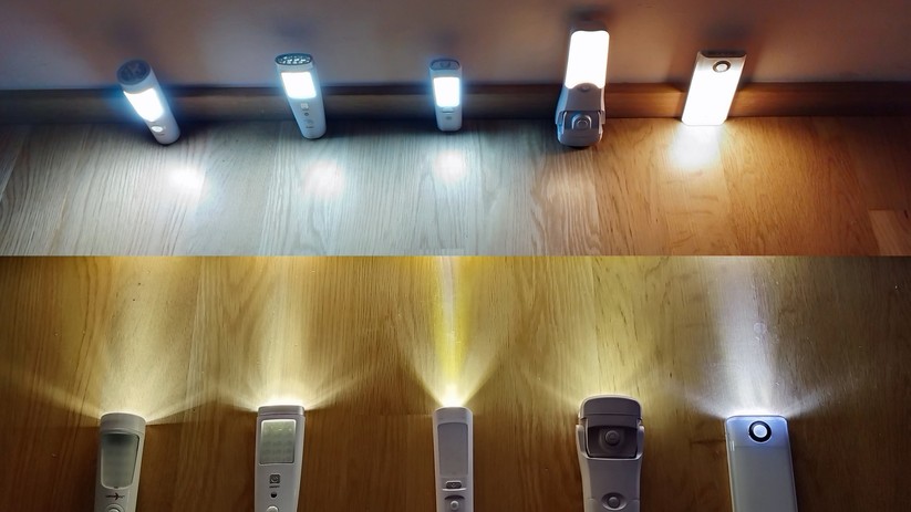 Die Helligkeit der Notlampen im Praxistest.