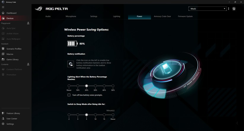 Asus ROG Pelta - Bilder App 