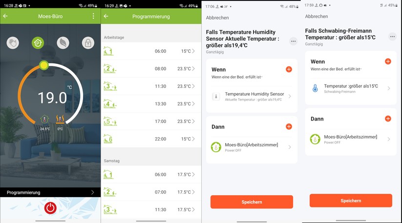Mit smarten Thermostaten könne Anwender individuelle und detaillierte Heizpläne erstellen. Ist das Thermostat an ein Smart-Home-System gekoppelt, sind weitergehende Automatisierungen etwa nach Wetterdaten oder anderen Sensoren möglich.