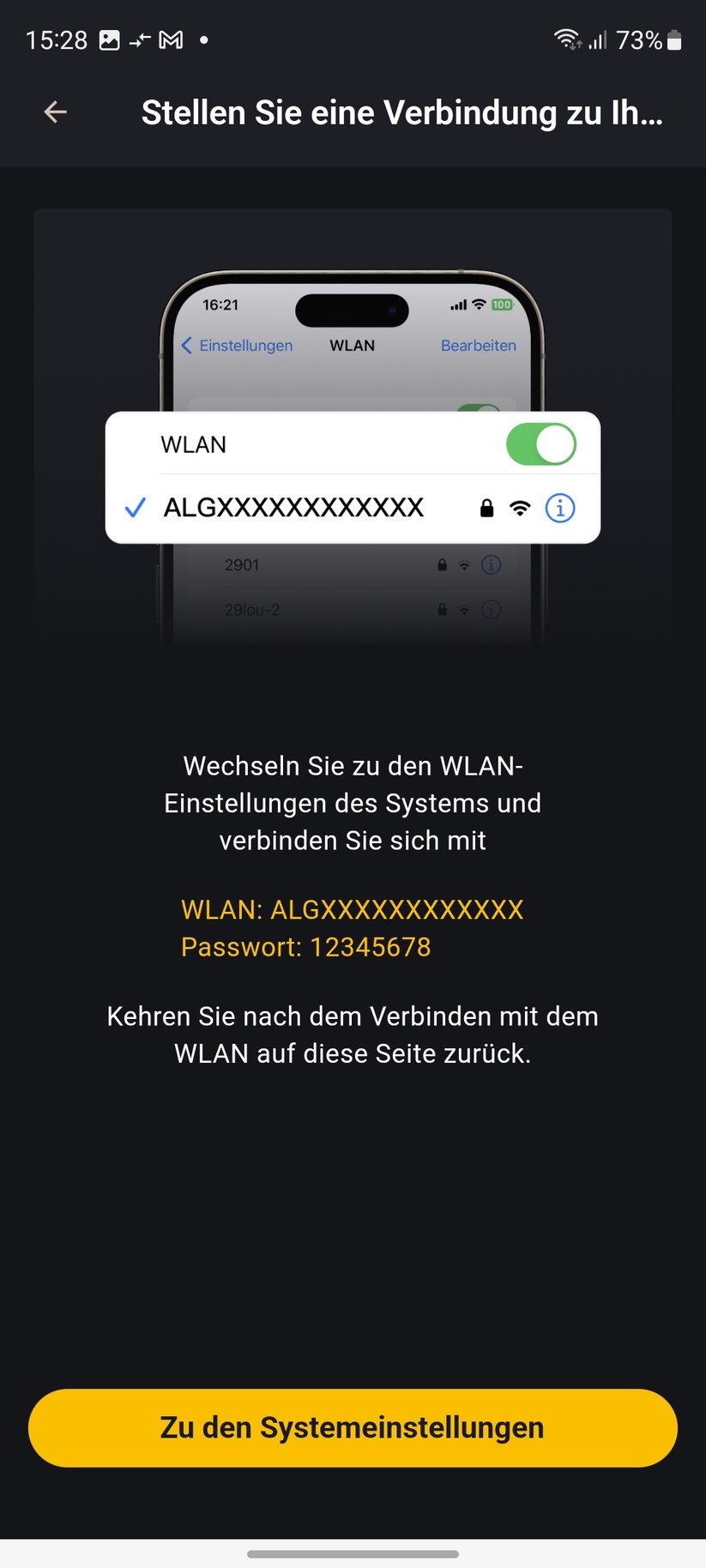  Inbetriebnahme mit App Alpha Lite