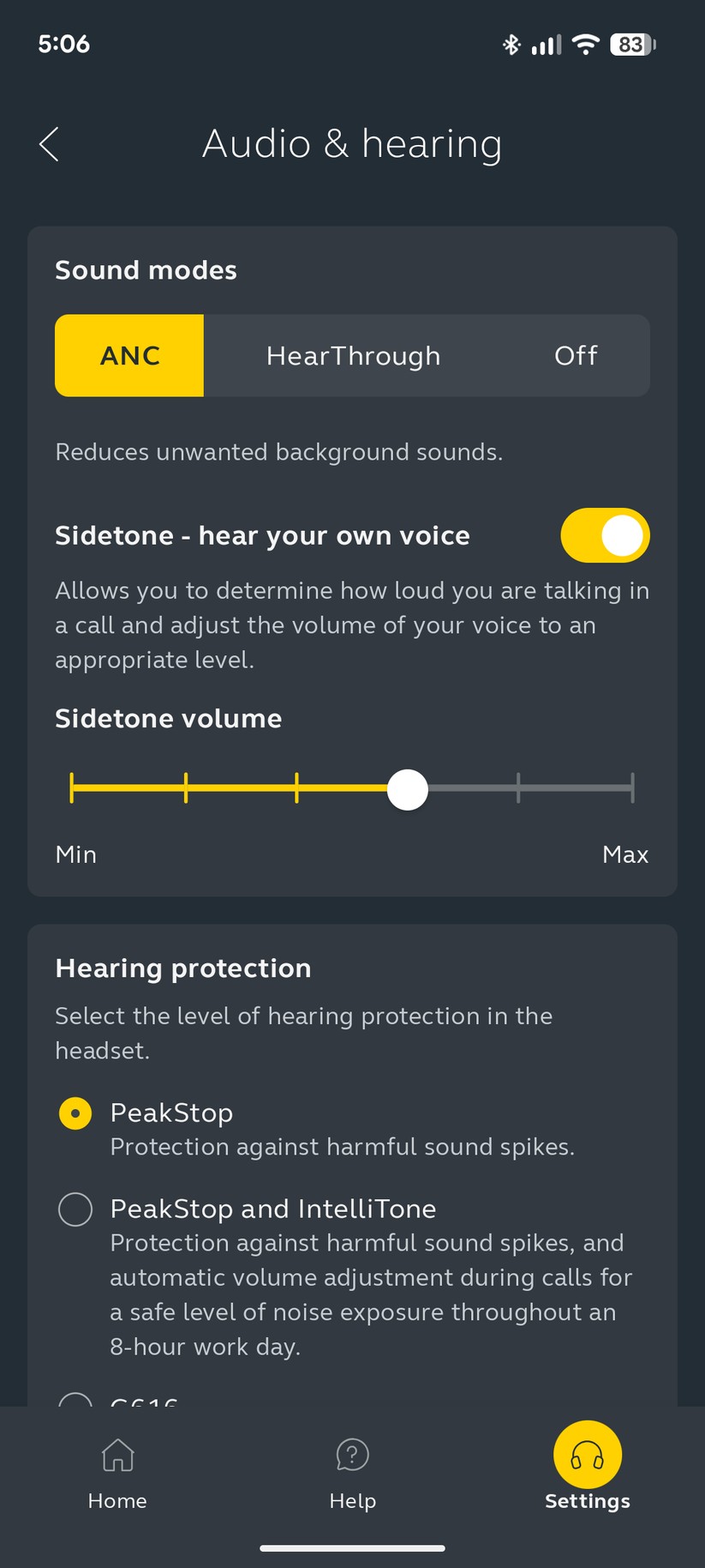 Jabra Evolve3 85 - Bilder Smartphone-App