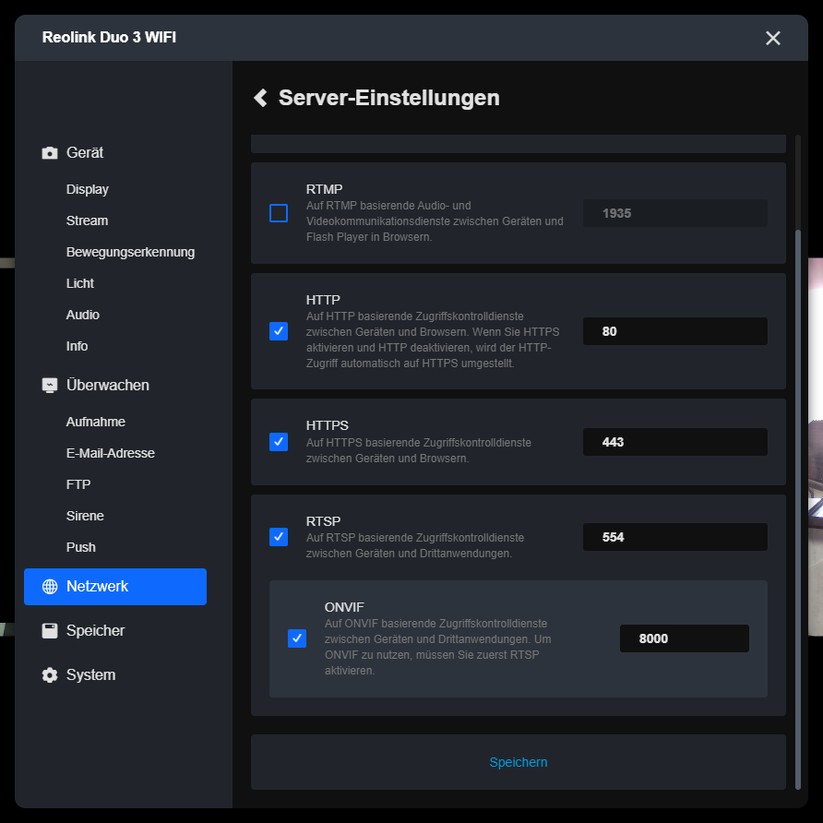 Reolink Duo 3 WiFi: Konfiguration mit Desktop-App