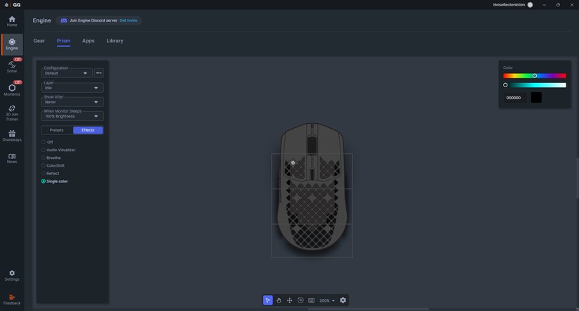 Steelseries Aerox 3 Wireless - Bilder App