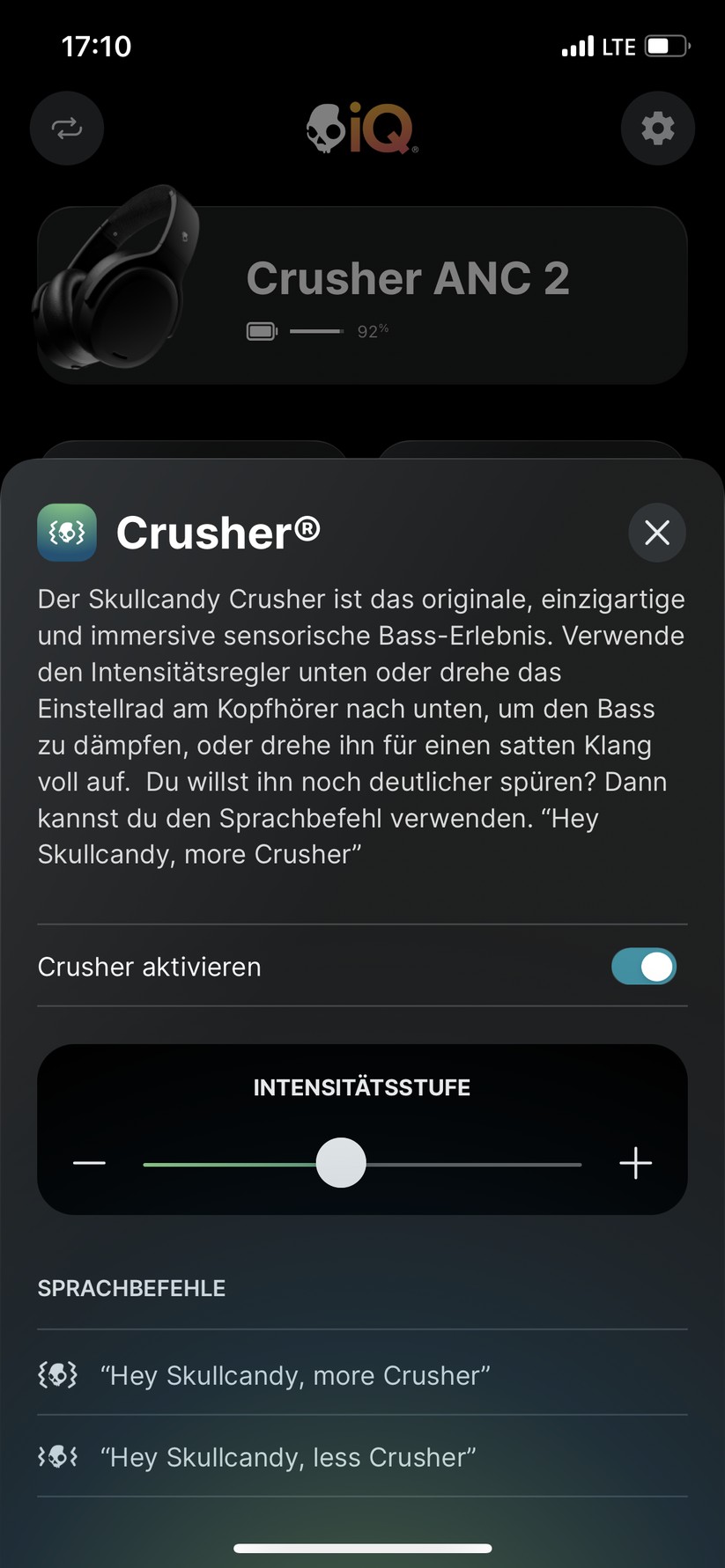 Skullcandy Crusher ANC 2 Screenshot