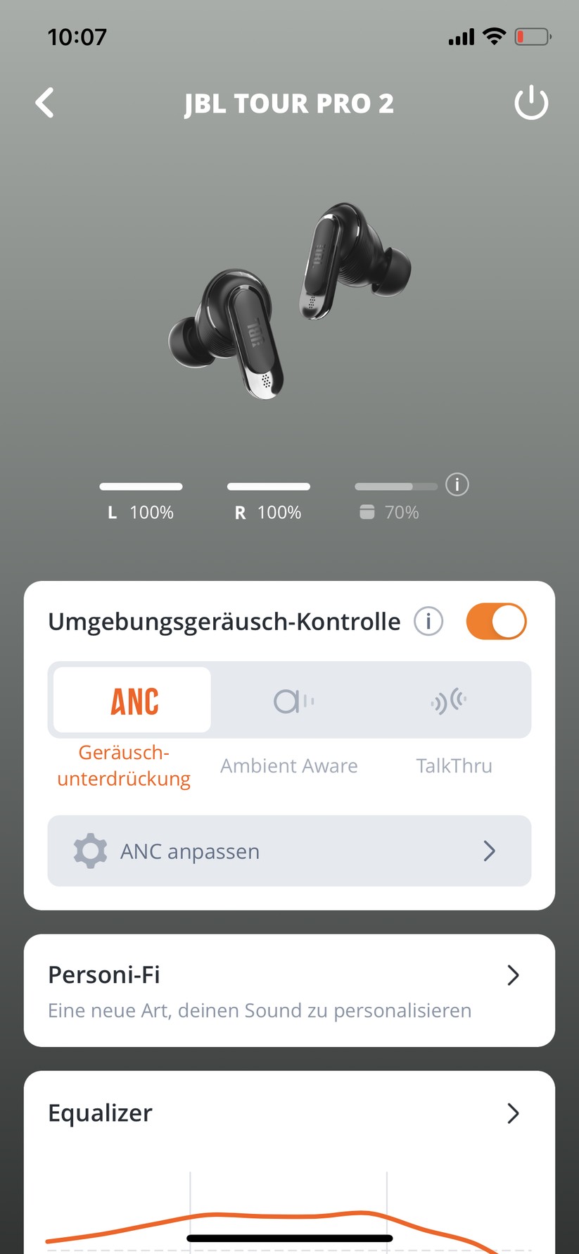 JBL Tour Pro 2 Screenshot