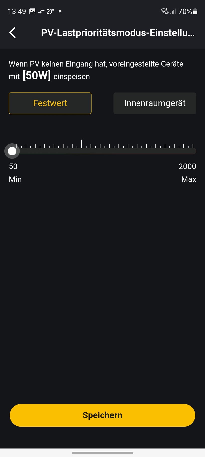  Einstellungen mit der App Alpha Lite
