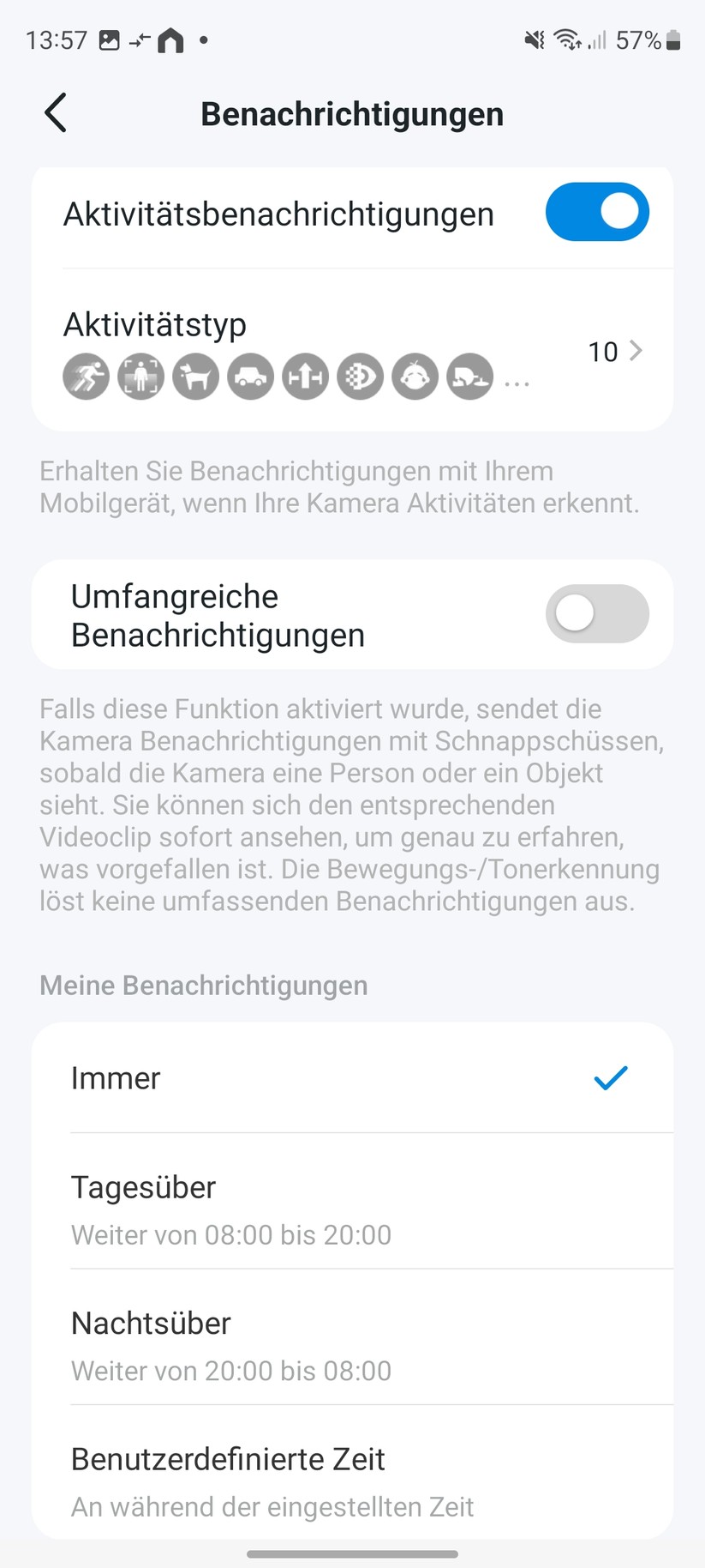 TP-Link Tapo C225: Einstellungen