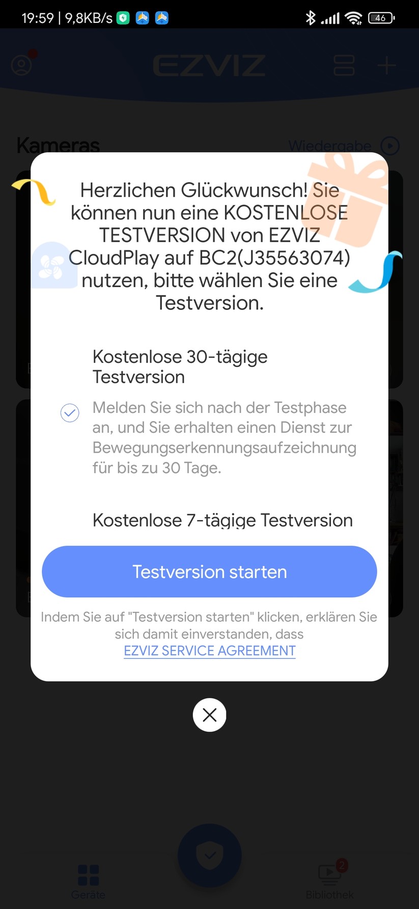 Ezviz BC2: App
