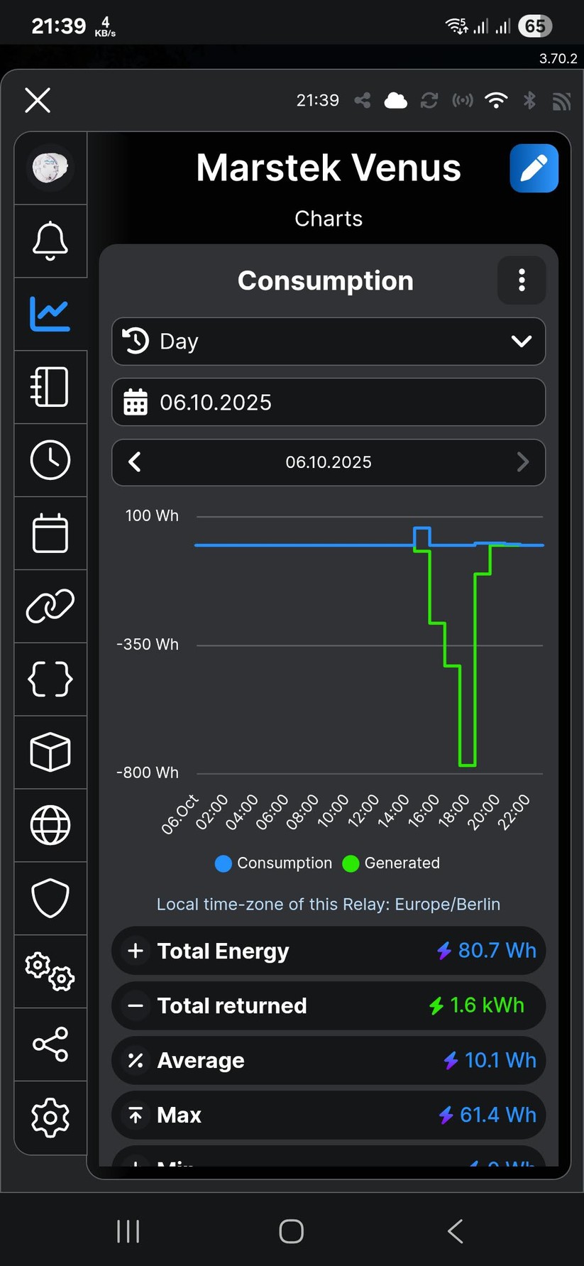 Die Marstek-App bietet Grundfunktionen für den Venus E 3.0. Aber den Einsatz von mehreren Stromspeichern deckt sie derzeit bisher nicht ab.