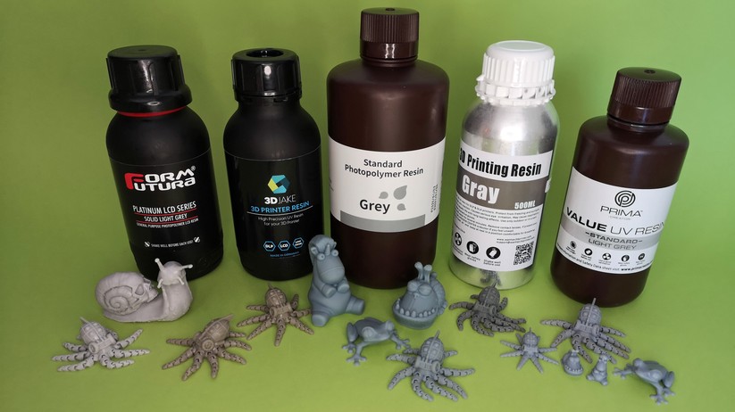 Resin gibt es von verschiedenen Herstellern, in unterschiedlichen Farben und mit verschiedenen Eigenschaften.