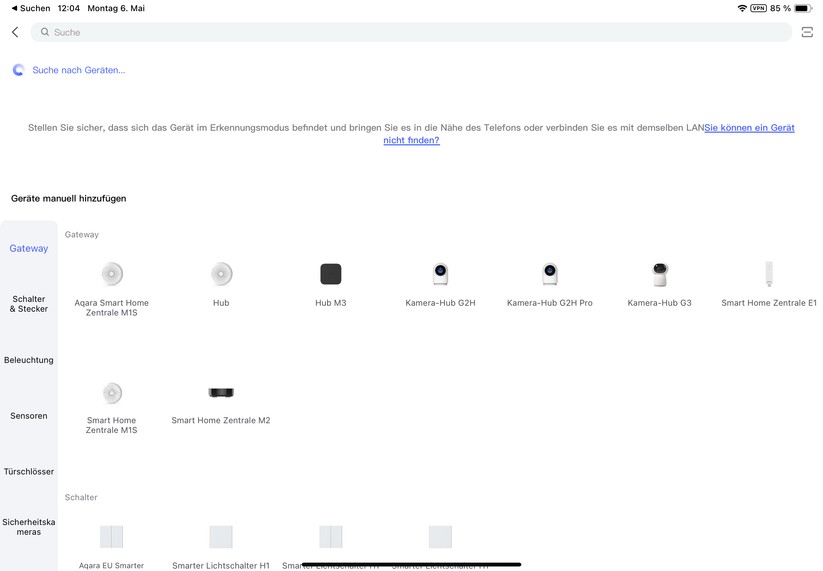 Inbetriebnahme des Aqara M3 mit der Aqara-App