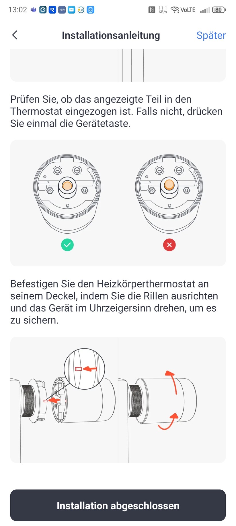 Switchbot Radiator: Die Einrichtung ist einfach und nach wenigen Minuten abgeschlossen.