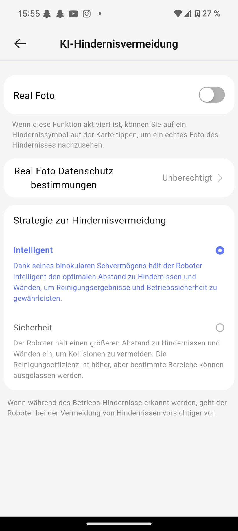 Narwal Freo Z10 Ultra – App