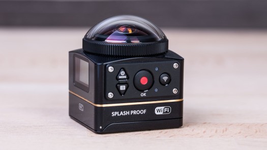 Das Design erinnert eher an eine Actioncam, als an eine 360-Grad-Kamera.