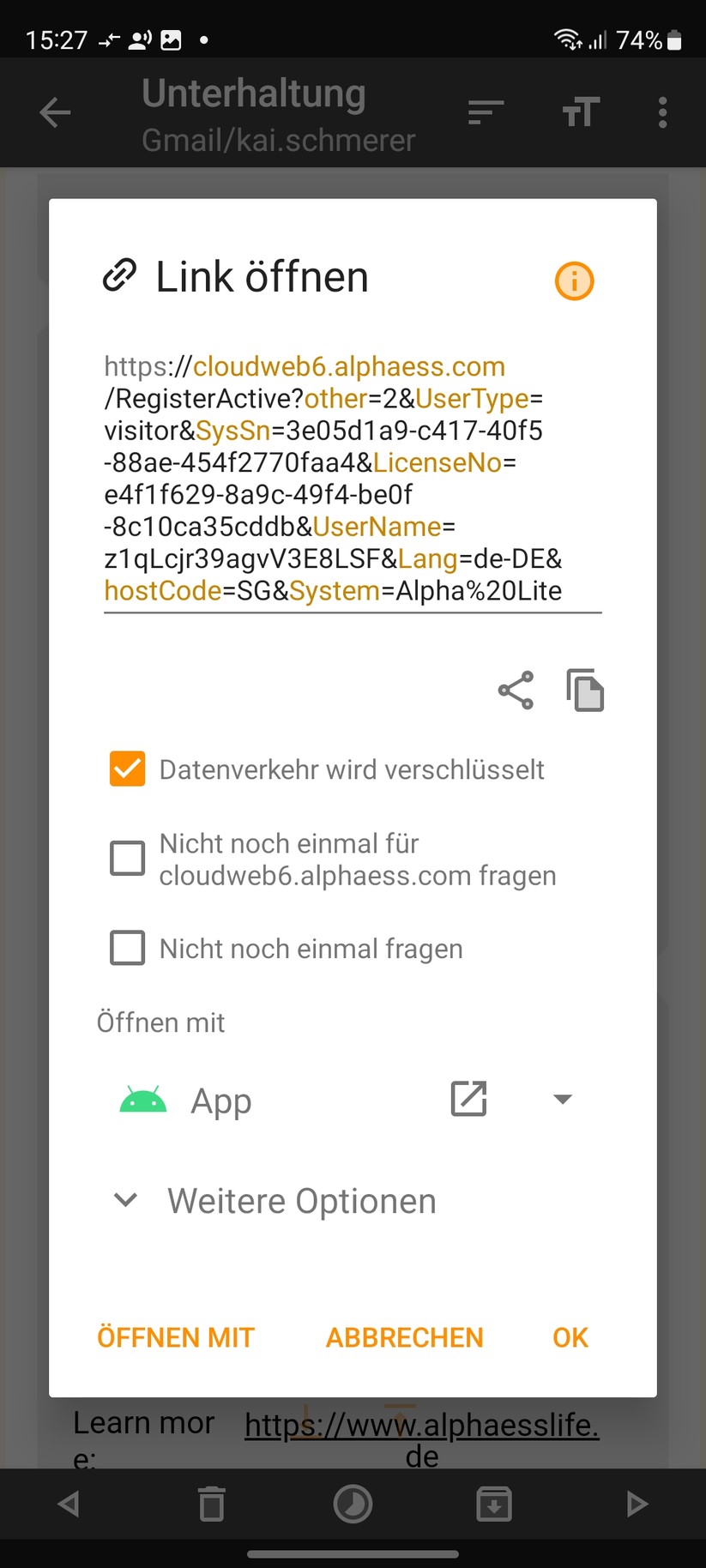  Inbetriebnahme mit App Alpha Lite
