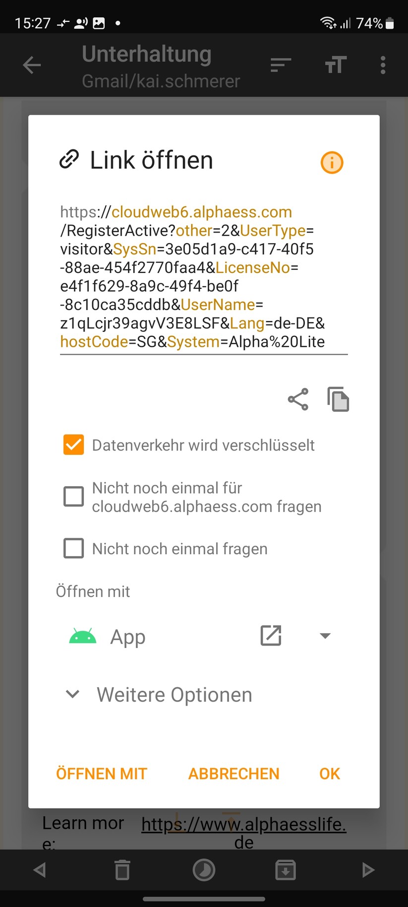 Alpha ESS Vitapower: Inbetriebnahme mit App Alpha Lite