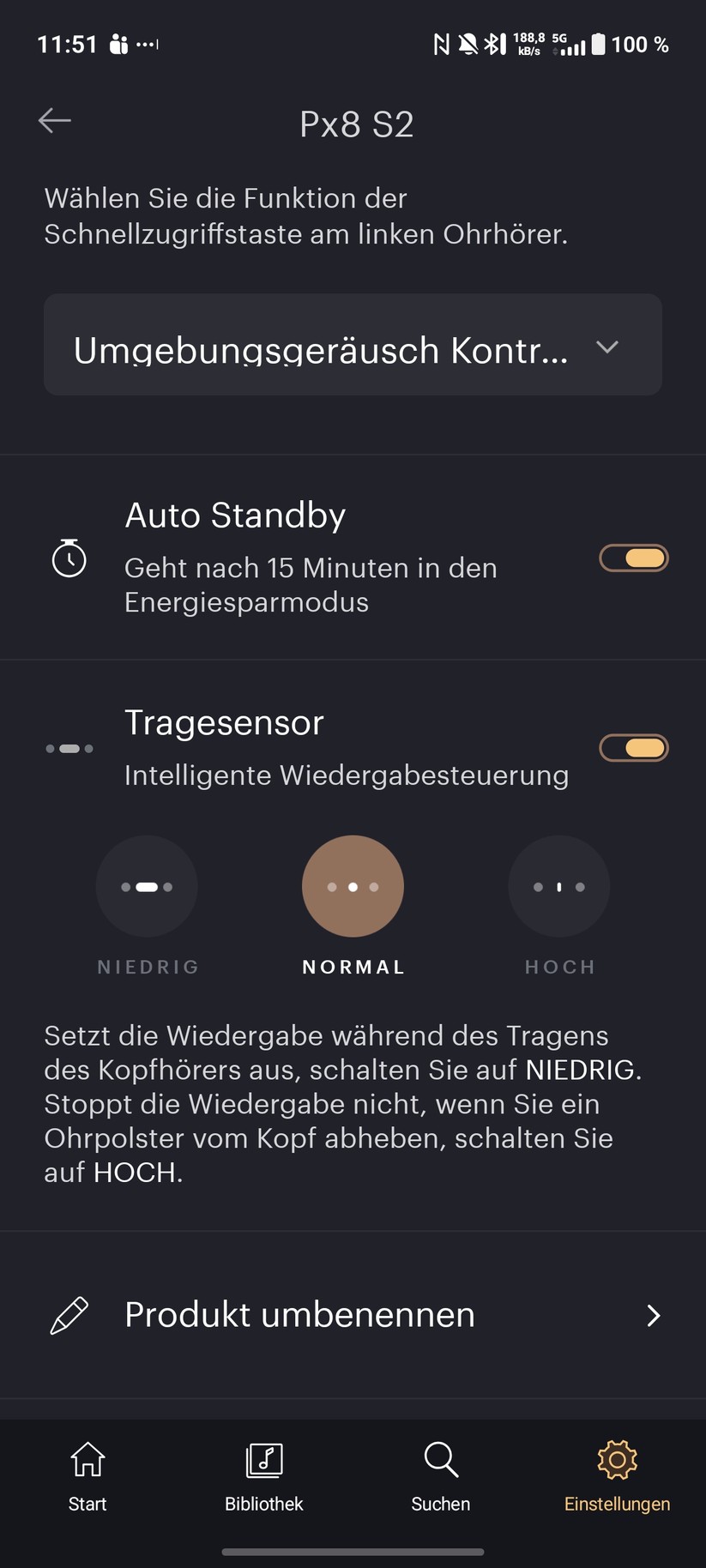 Bowers & Wilkins Px8 S2 Screenshot