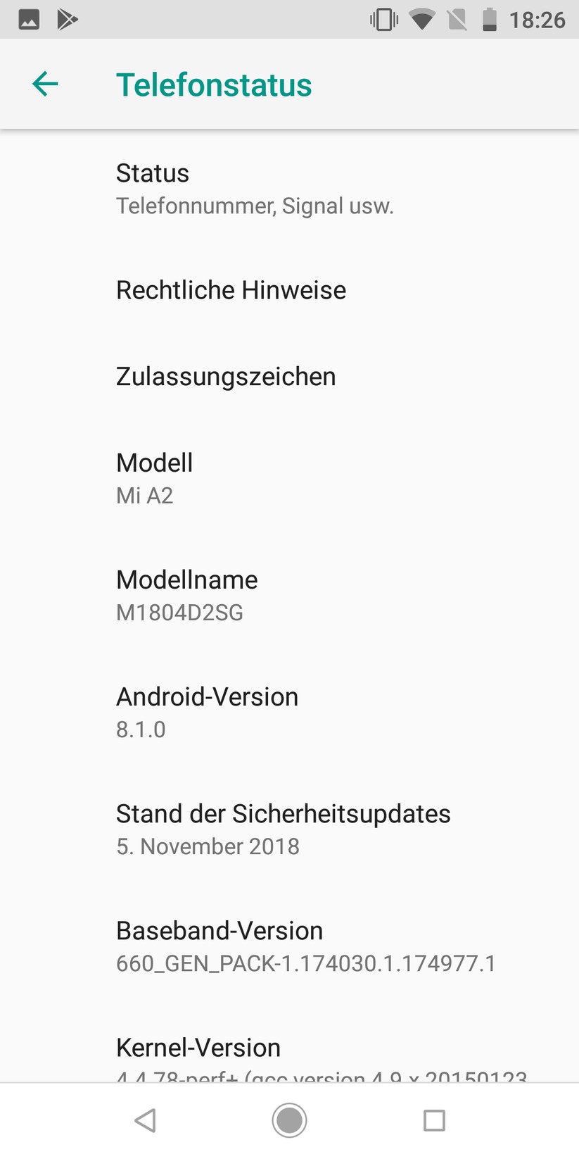 Informationen zum Smartphone