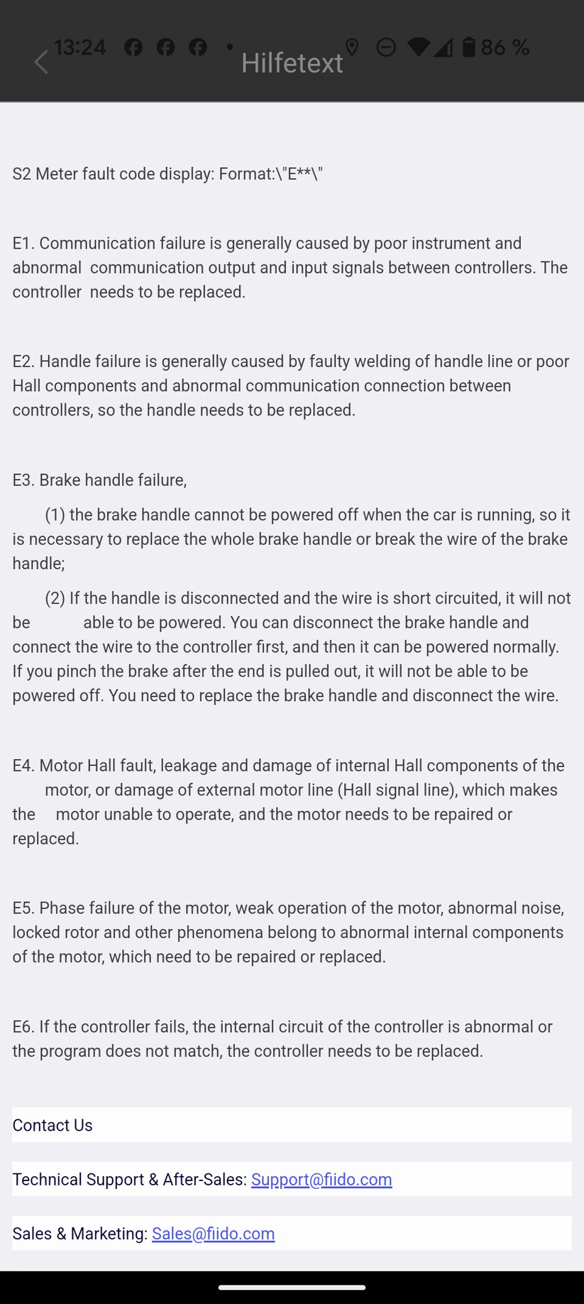Fiido Air App Screenshot