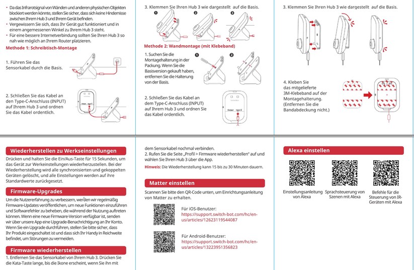Switchbot Hub 3: Bedienungsanleitung
